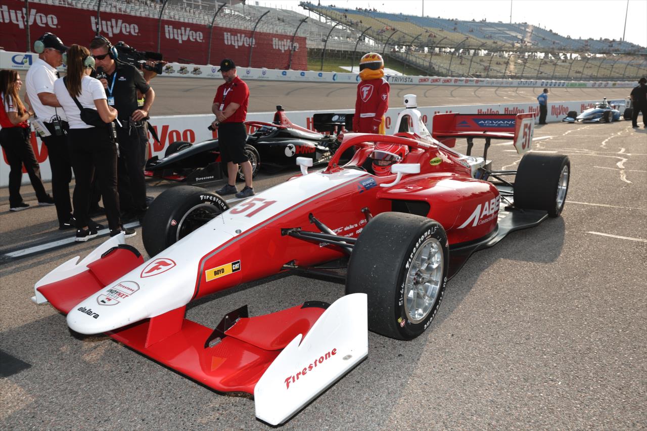 Jacob Abel - INDY NXT By Firestone at Iowa Speedway - By: Chris Owens -- Photo by: Chris Owens