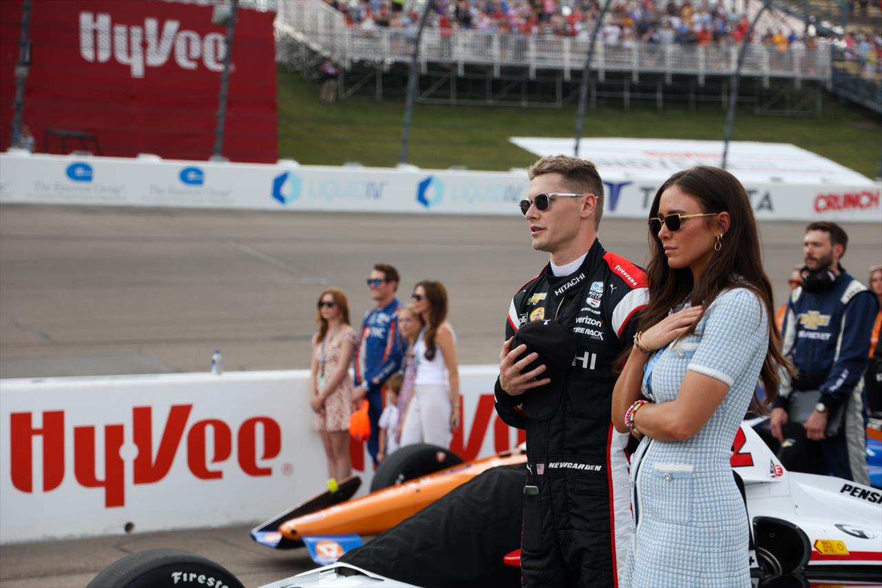 Josef and Ashley Newgarden - Hy-Vee Homefront 250 Presented by Instacart - By: Travis Hinkle -- Photo by: Travis Hinkle