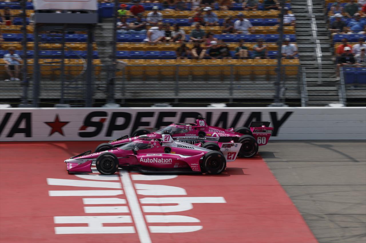 Kyle Kirkwood and Conor Daly - Hy-Vee One Step 250 Presented by Gatorade - By: Chris Jones -- Photo by: Chris Jones