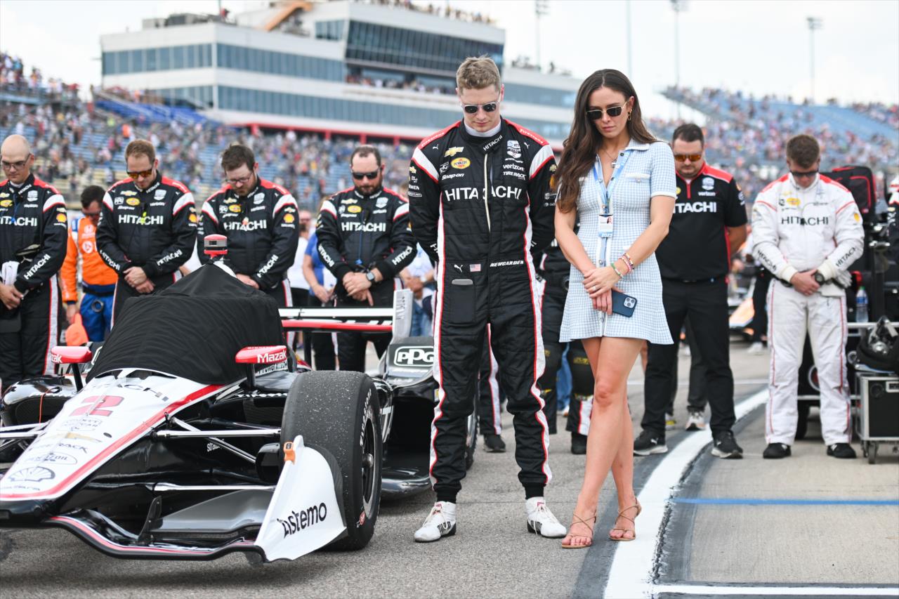 Josef and Ashley Newgarden - Hy-Vee Homefront 250 Presented by Instacart - By: James Black -- Photo by: James  Black