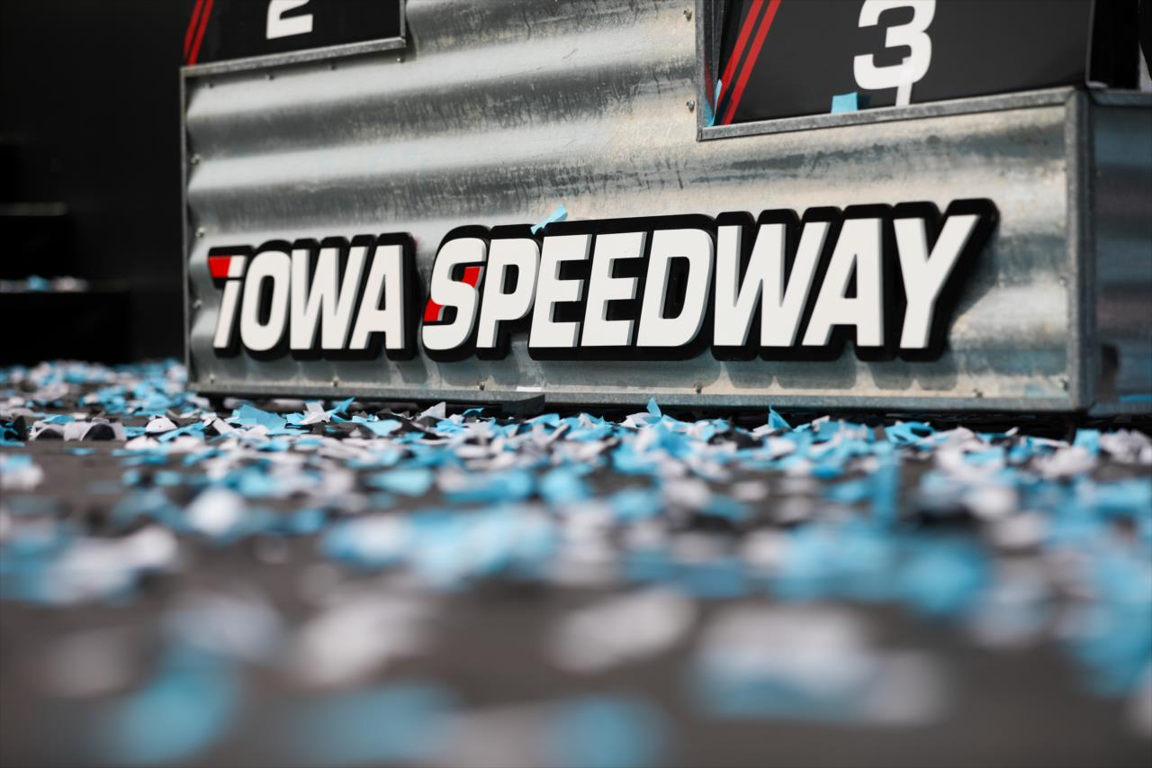 Iowa Speedway Podium - Hy-Vee One Step 250 Presented by Gatorade - By: Travis Hinkle -- Photo by: Travis Hinkle