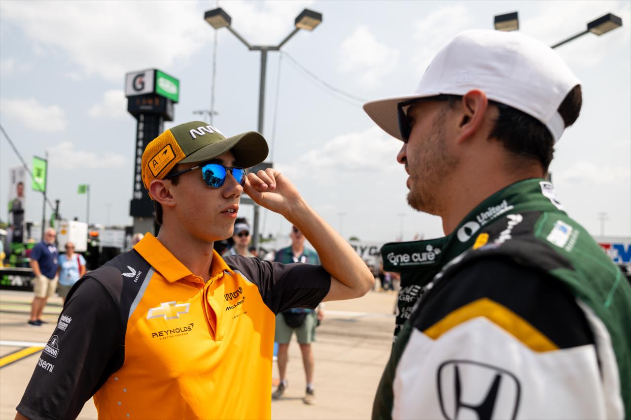 Nolan Siegel and Graham Rahal - Farm to Finish 275 powered by Sukup - By: Travis Hinkle -- Photo by: Travis Hinkle