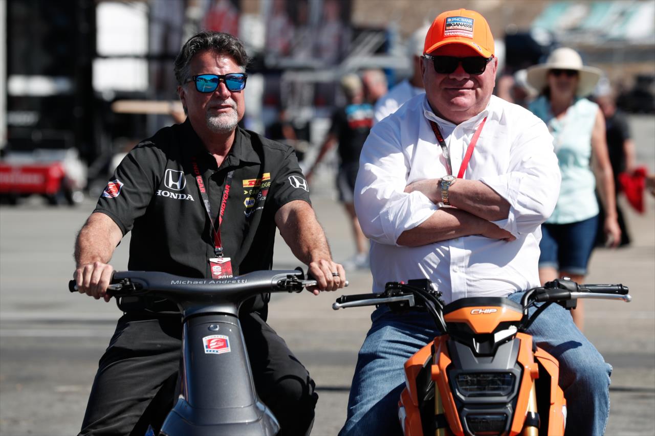 Michael Andretti and Chip Ganassi -- Photo by: Joe Skibinski