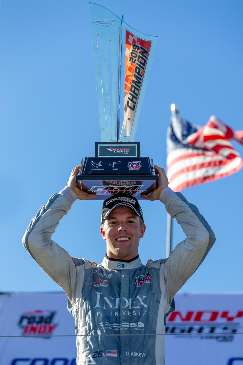 2019 Indy Lights Presented by Cooper Tire Champion Oliver Askew  -- Photo by: Stephen King
