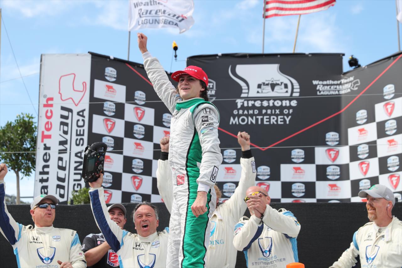 Colton Herta wins the Firestone Grand Prix of Monterey -- Photo by: Chris Jones