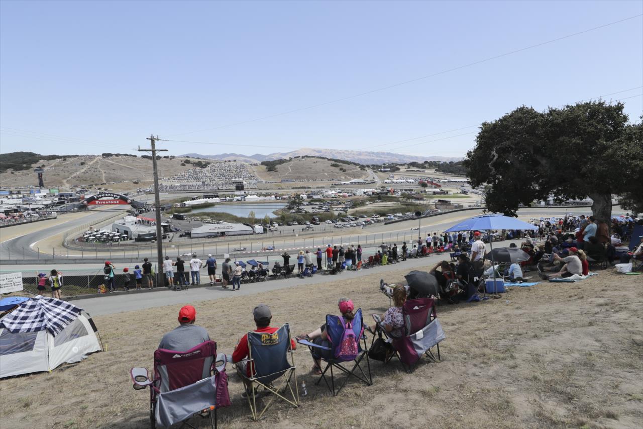 Fans watching the Firestone Grand Prix of Monterey -- Photo by: Chris Owens