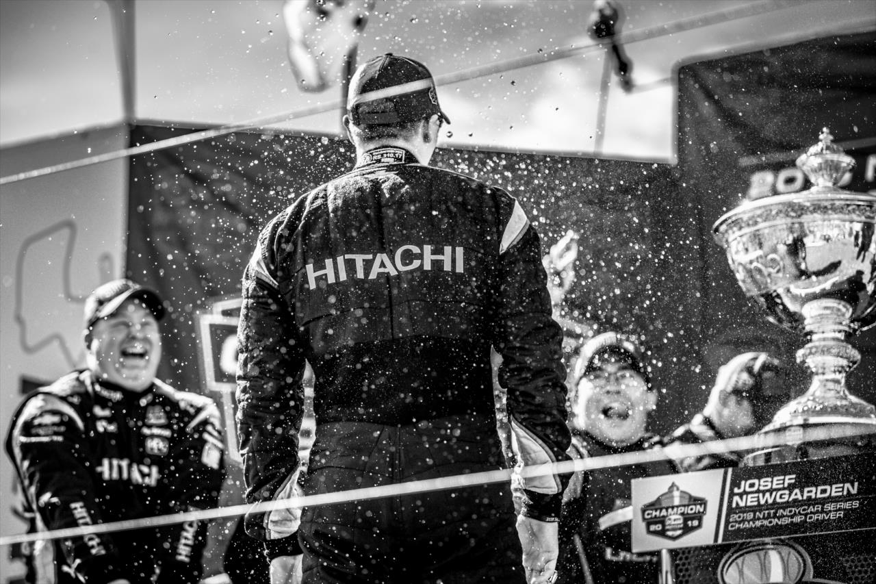 Josef Newgarden wins the 2019 NTT IndyCar Series Championship -- Photo by: Stephen King
