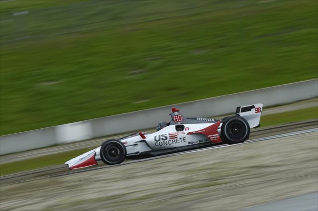 Marco Andretti races toward Turn 10 during the team test at WeatherTech Raceway Laguna Seca -- Photo by: Chris Owens