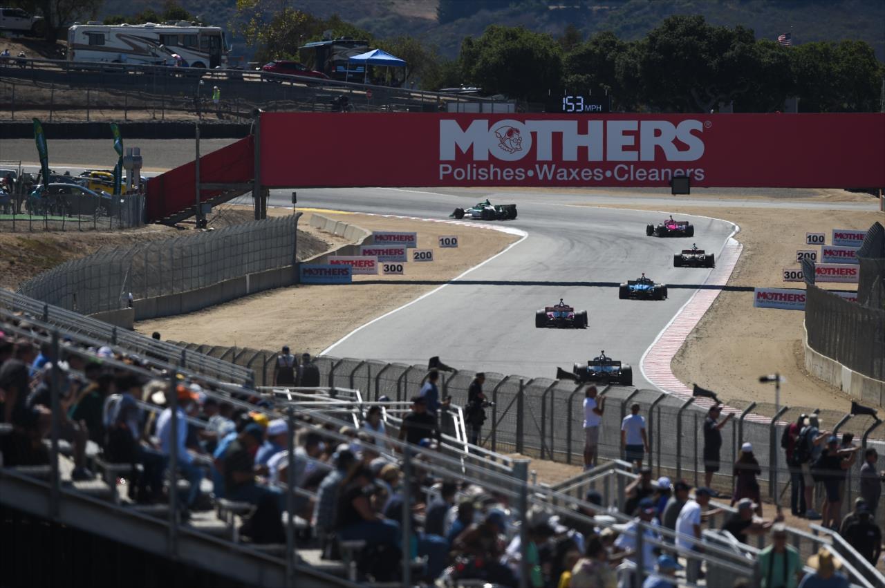Drivers enter turn 5 - Firestone Grand Prix of Monterey -- Photo by: Chris Owens