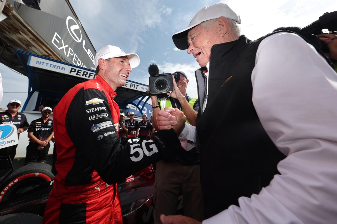 Will Power and Roger Penske - Firestone Grand Prix of Monterey - By: Chris Owens -- Photo by: Chris Owens