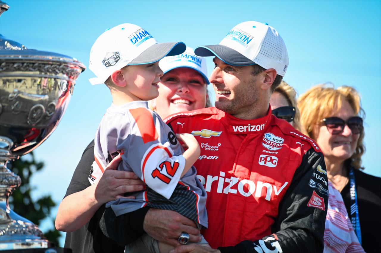 Will Power and son Beau - Firestone Grand Prix of Monterey - By: James Black -- Photo by: James  Black