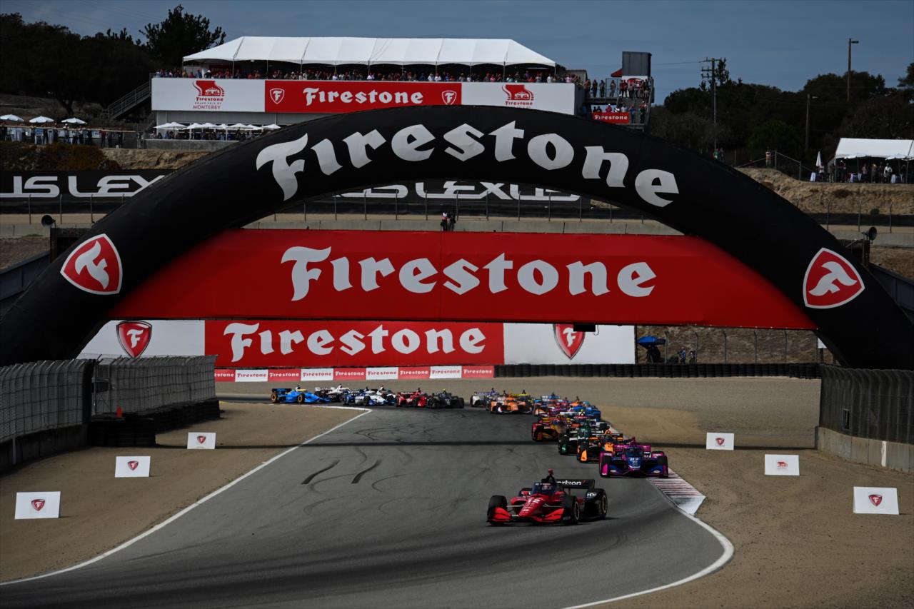 Will Power leads the field - Firestone Grand Prix of Monterey - By: James Black -- Photo by: James  Black