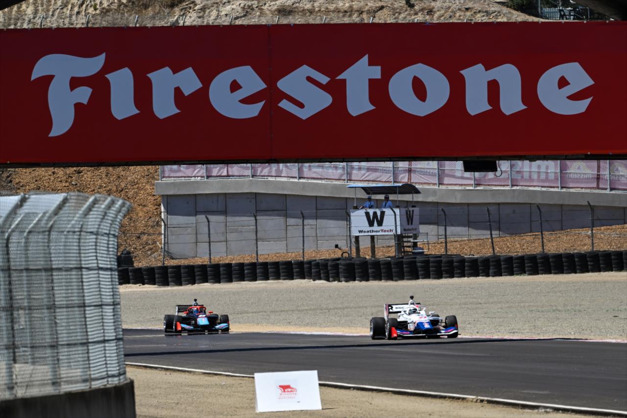 Kyffin Simpson and Ernie Francis Jr. - Indy NXT By Firestone Grand Prix of Monterey - By: James Black -- Photo by: James  Black