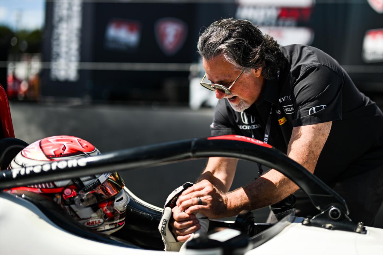 Michael Andretti with Hunter McElrea - Indy NXT By Firestone Grand Prix of Monterey - By: James Black -- Photo by: James  Black