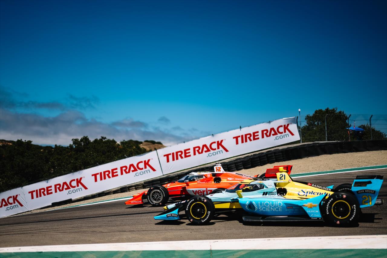 Christian Rasmussen and Will Power - Java House Grand Prix of Monterey - By: Joe Skibinski -- Photo by: Joe Skibinski