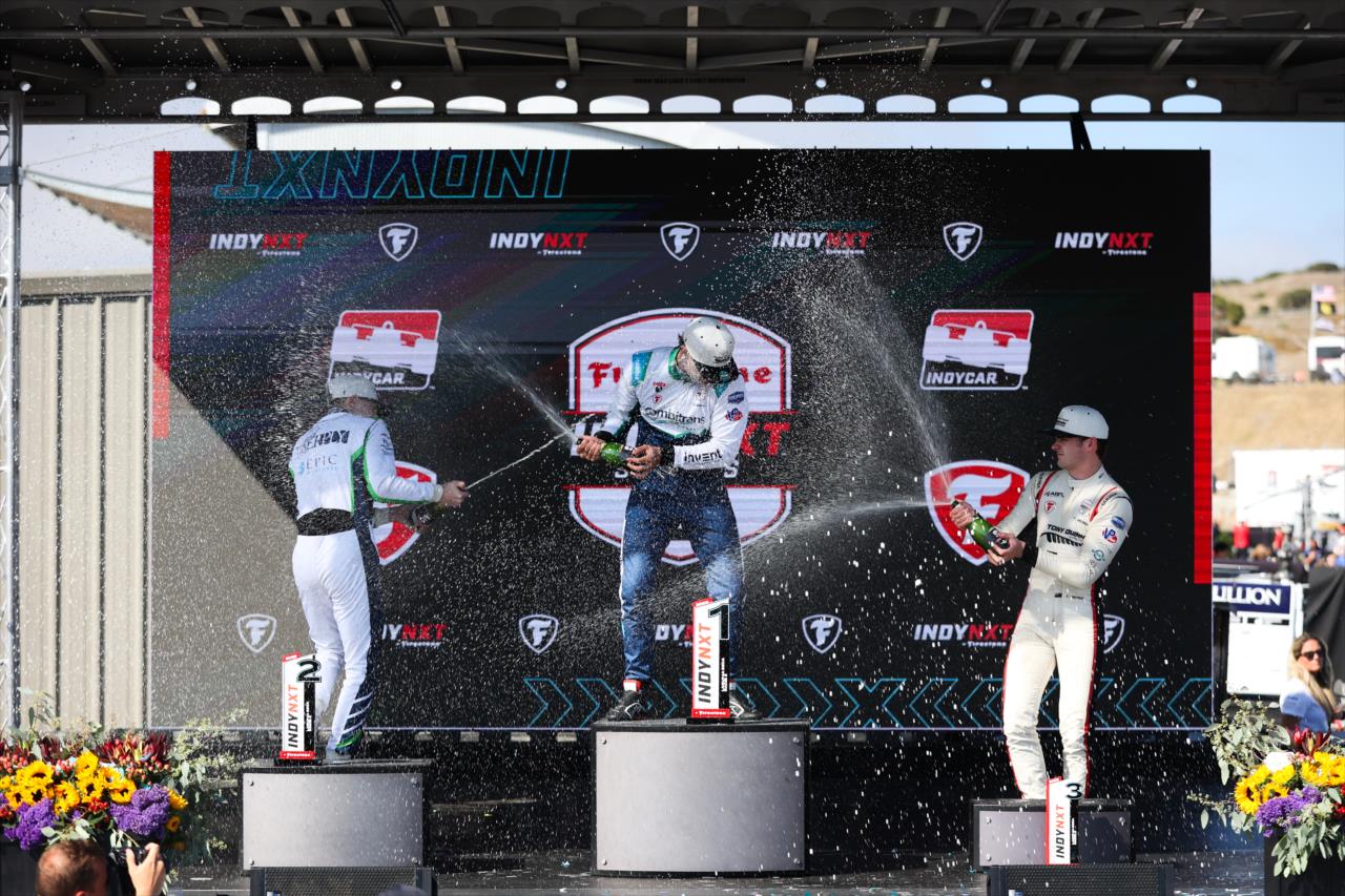 Josh Pierson, Caio Collet and Callum Hedge - INDY NXT By Firestone Grand Prix of Monterey - By: Travis Hinkle -- Photo by: Travis Hinkle