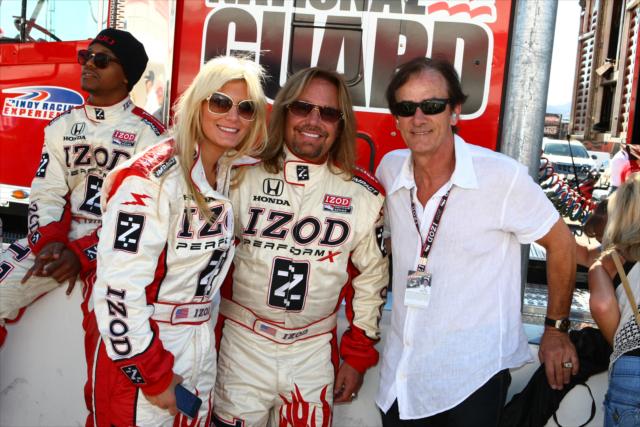 Vince Neil with Arie Luyendyk -- Photo by: Bret Kelley