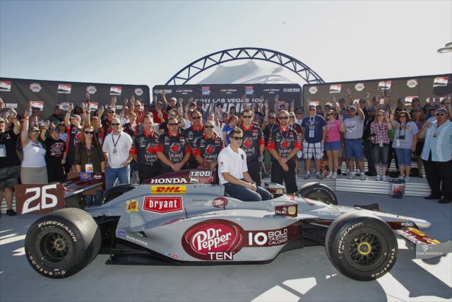 Marco Andretti celebrates his 100th INDYCAR Start -- Photo by: LAT Photo USA