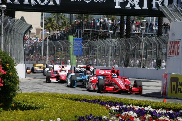 Tight racing in Long Beach
Â©2012, LAT USA, All Rights Reserved -- Photo by: LAT Photo USA