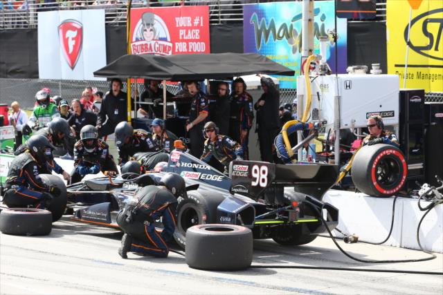 Jack Hawksworth on pit lane during the Toyota Grand Prix of Long Beach -- Photo by: Chris Jones
