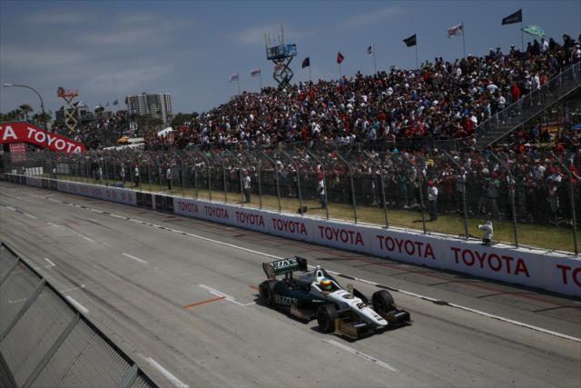 Mike Conway on course during the Toyota Grand Prix of Long Beach -- Photo by: Chris Jones