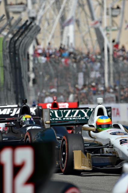 Mike Conway amongst the field during the Toyota Grand Prix of Long Beach -- Photo by: John Cote