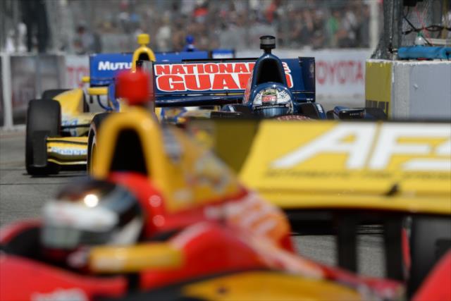 Graham Rahal among the pack during the Toyota Grand Prix of Long Beach -- Photo by: John Cote