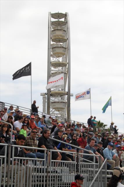 A great crowd watches the track action at Long Beach -- Photo by: Richard Dowdy