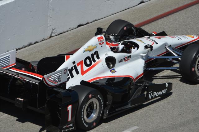 Will Power streaks toward Turn 5 during practice for the Toyota Grand Prix of Long Beach -- Photo by: Chris Owens