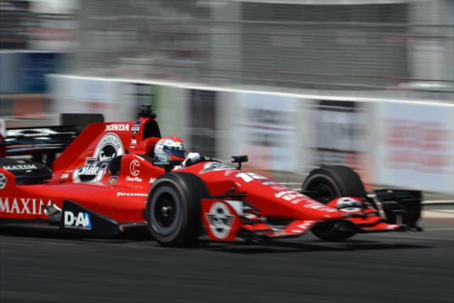 Graham Rahal exits Turn 10 during practice for the Toyota Grand Prix of Long Beach -- Photo by: John Cote