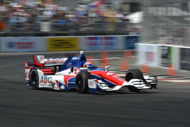 Jack Hawksworth exits Turn 10 during practice for the Toyota Grand Prix of Long Beach -- Photo by: John Cote