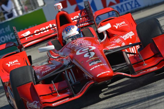 Scott Dixon on course during practice for the Toyota Grand Prix of Long Beach -- Photo by: John Cote