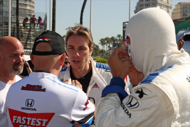 Actor Dax Sheppard prepares to take a two-seater ride at Long Beach -- Photo by: Richard Dowdy