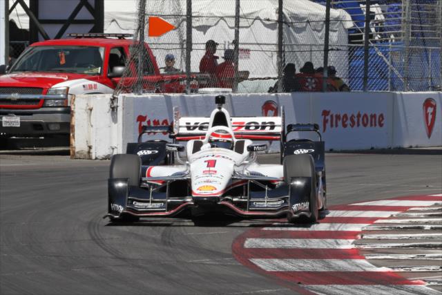 Will Power apexes Turn 10 during practice for the Toyota Grand Prix of Long Beach -- Photo by: Richard Dowdy