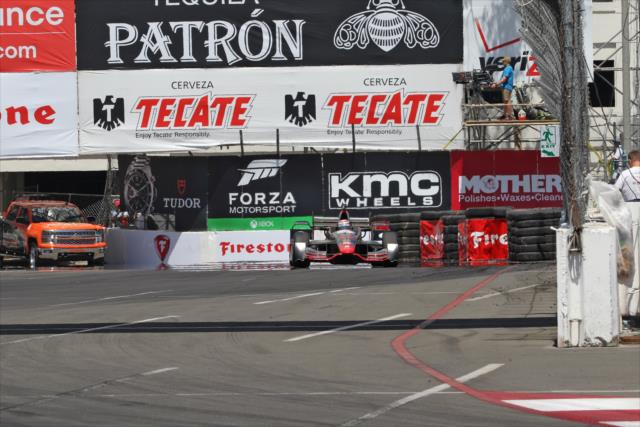 Stefano Coletti exits Turn 9 during practice for the Toyota Grand Prix of Long Beach -- Photo by: Richard Dowdy