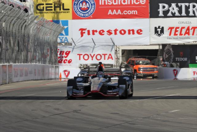 Stefano Coletti sets up for Turn 10 during practice for the Toyota Grand Prix of Long Beach -- Photo by: Richard Dowdy