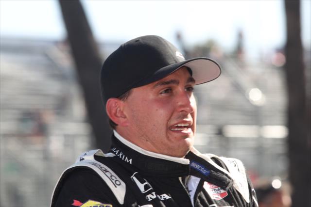 Graham Rahal on pit lane following practice for the Toyota Grand Prix of Long Beach -- Photo by: Richard Dowdy
