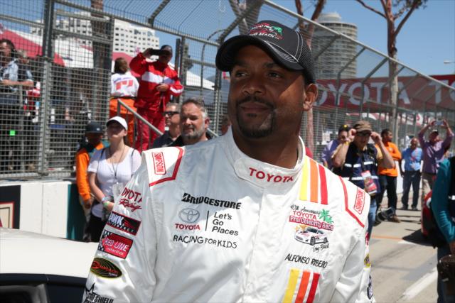 Alfonso Ribeiro wins the 2016 Toyota Celebrity Pro-Am Race on the Streets of Long Beach -- Photo by: Chris Jones
