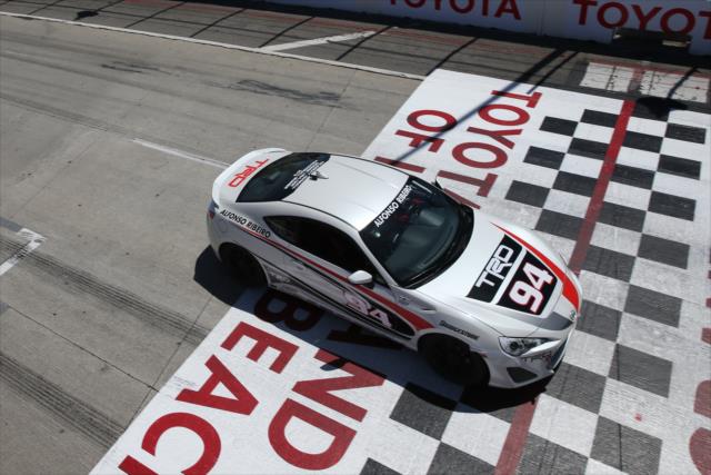 Alfonso Ribeiro wins the Toyota Celebrity Pro-Am Race on the Streets of Long Beach -- Photo by: Chris Jones