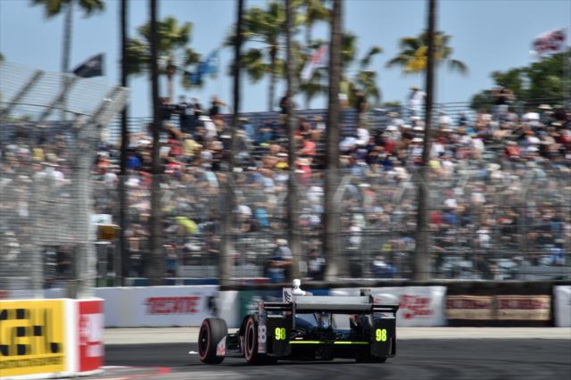 Alexander Rossi exits Turn 10 during qualifications for the Toyota Grand Prix of Long Beach -- Photo by: Chris Owens