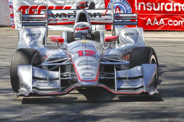 Will Power navigates the Turn 11 hairpin during qualifications for the Toyota Grand Prix of Long Beach -- Photo by: Richard Dowdy
