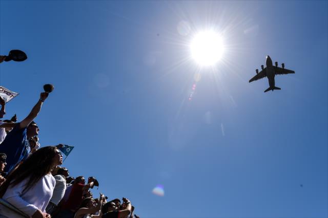 Flyover during pre-race festivities for the Toyota Grand Prix of Long Beach -- Photo by: Chris Owens
