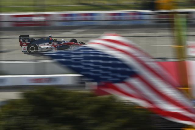 Conor Daly screams down the frontstretch during the Toyota Grand Prix of Long Beach -- Photo by: Christopher Owens