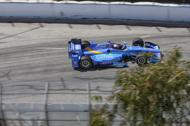 Scott Dixon streaks toward Turn 4 during the Toyota Grand Prix of Long Beach -- Photo by: Richard Dowdy