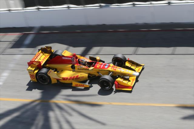 Ryan Hunter-Reay streaks toward Turn 4 during the Toyota Grand Prix of Long Beach -- Photo by: Richard Dowdy