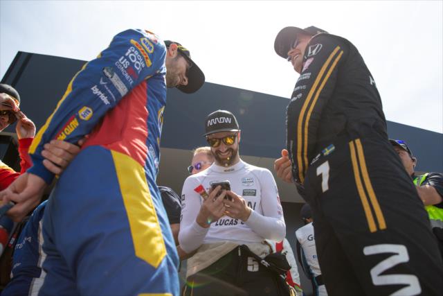Alexander Rossi - James Hinchcliffe - Marcus Ericsson -- Photo by: Stephen King