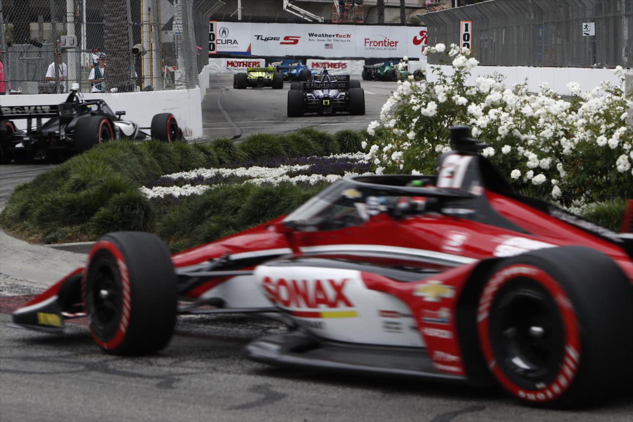 The filed passes the Fountain - Acura Grand Prix of Long Beach -- Photo by: Chris Jones