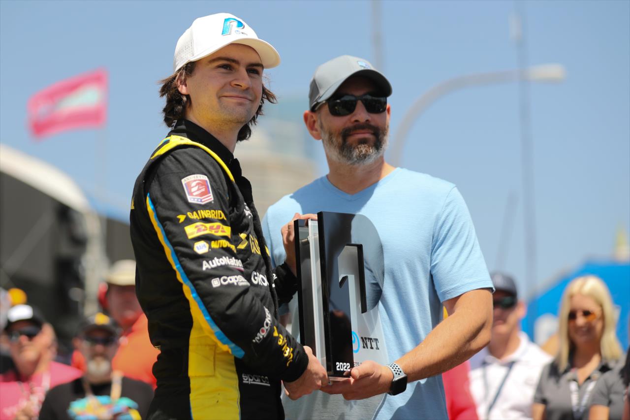 Colton Herta wins the NTT P1 Award - Acura Grand Prix of Long Beach - By: Joe Skibinski -- Photo by: Joe Skibinski