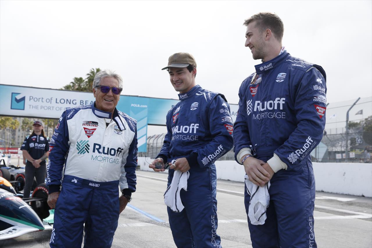 Mario Andretti, Gavin Leatherwood and Kyle Johnson - Acura Grand Prix of Long Beach - By: Chris Jones -- Photo by: Chris Jones