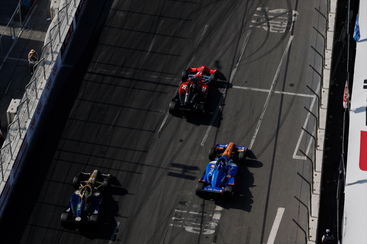 Conor Daly, Will Power and Scott Dixon - Acura Grand Prix of Long Beach - By: Joe Skibinski -- Photo by: Joe Skibinski